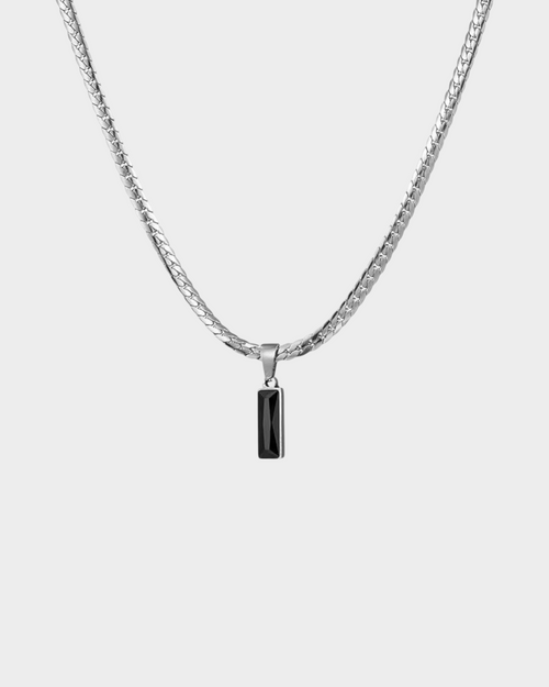 SIEVRA Baton Pendant Necklace close-up