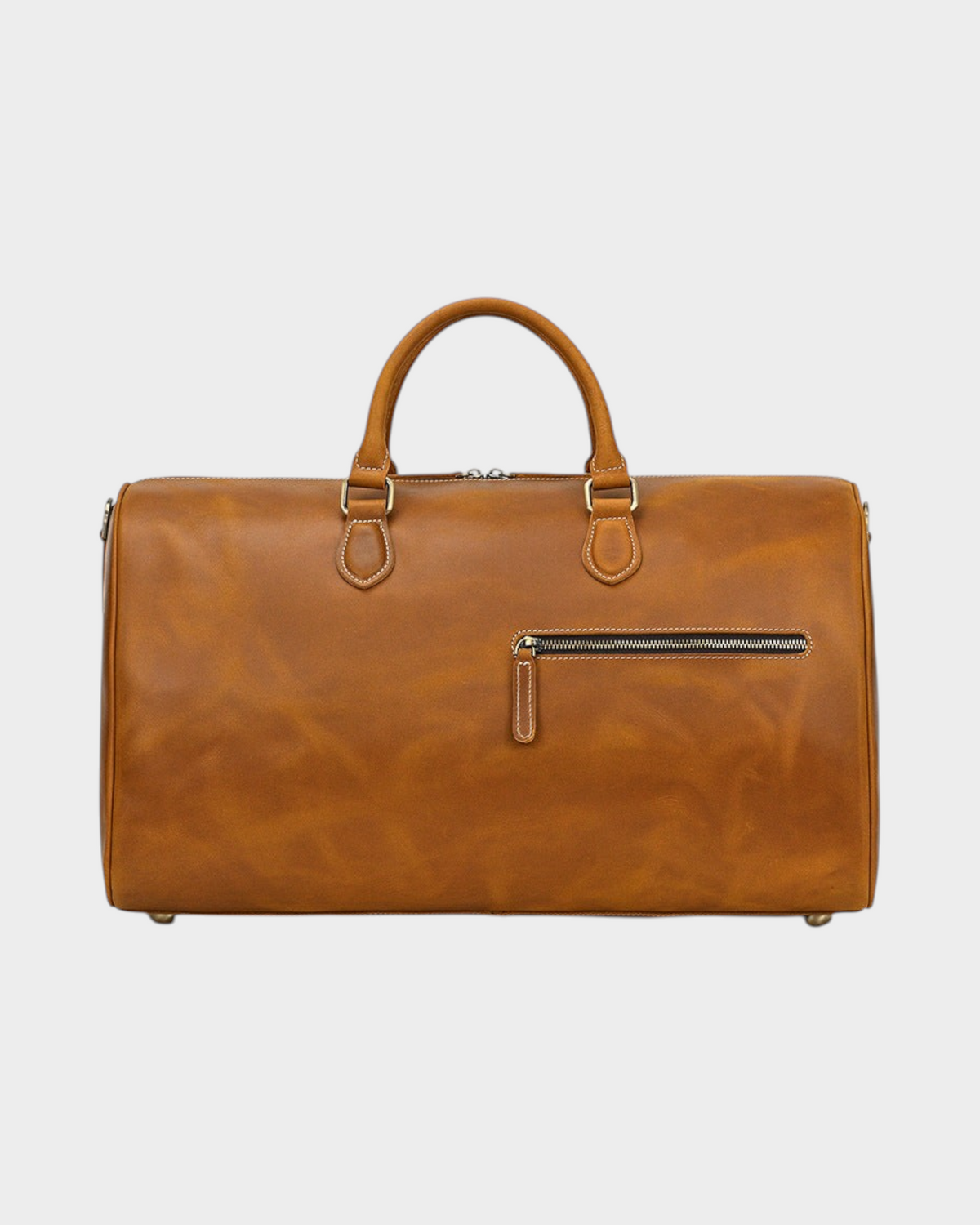 SIEVRA Voyage travel bag in premium Crazy Horse leather, front view