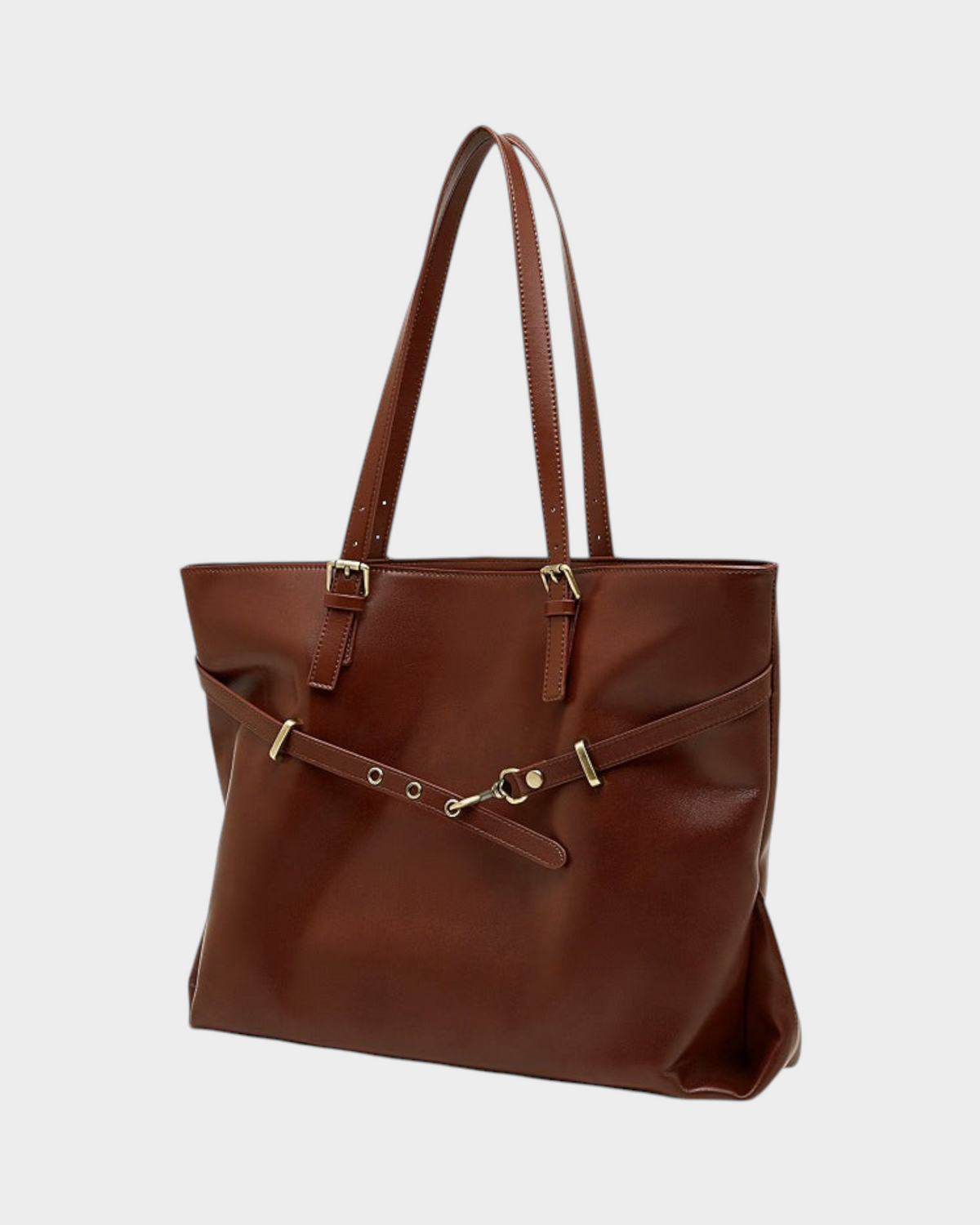 SIEVRA Span tote bag hardware and stitching detail
